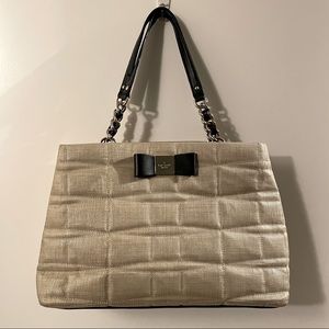 Kate Spade Veranda Place Maryanne Quilt Straw Bag